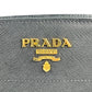 PRADA Esplanade Saffiano Leather Shoulder Bag - Black