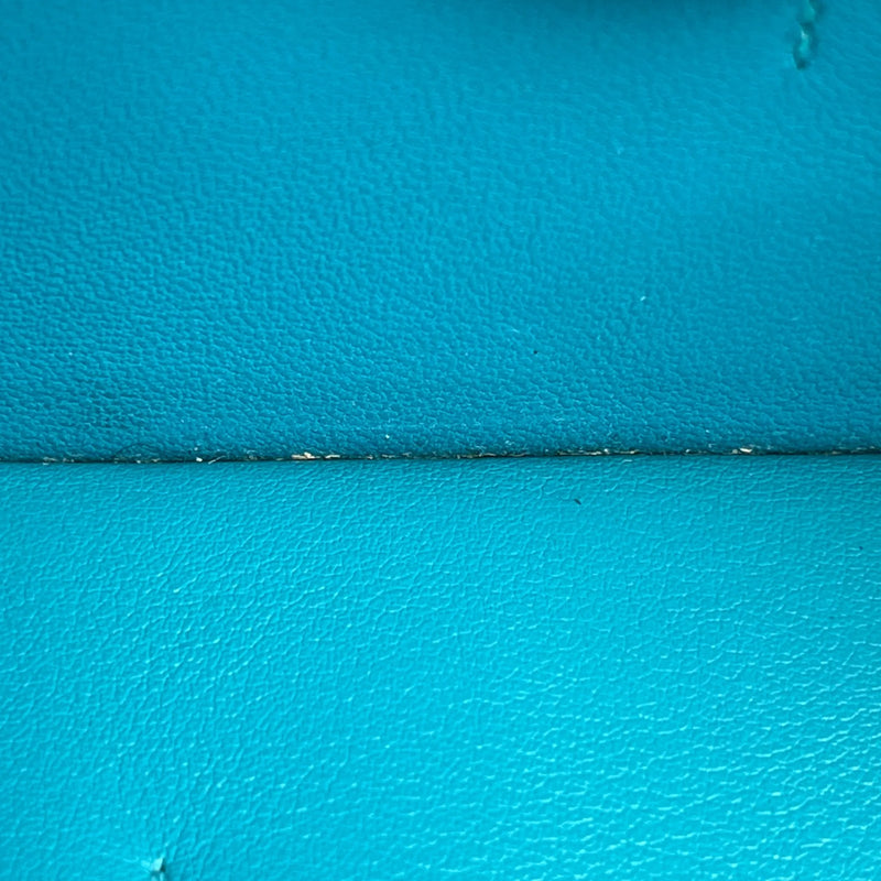 Hermes Dogon GM Bi-Fold Long Wallet - Turquoise