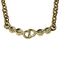 Dior CD Logo Rhinestone Necklace - Gold Plated - 31809