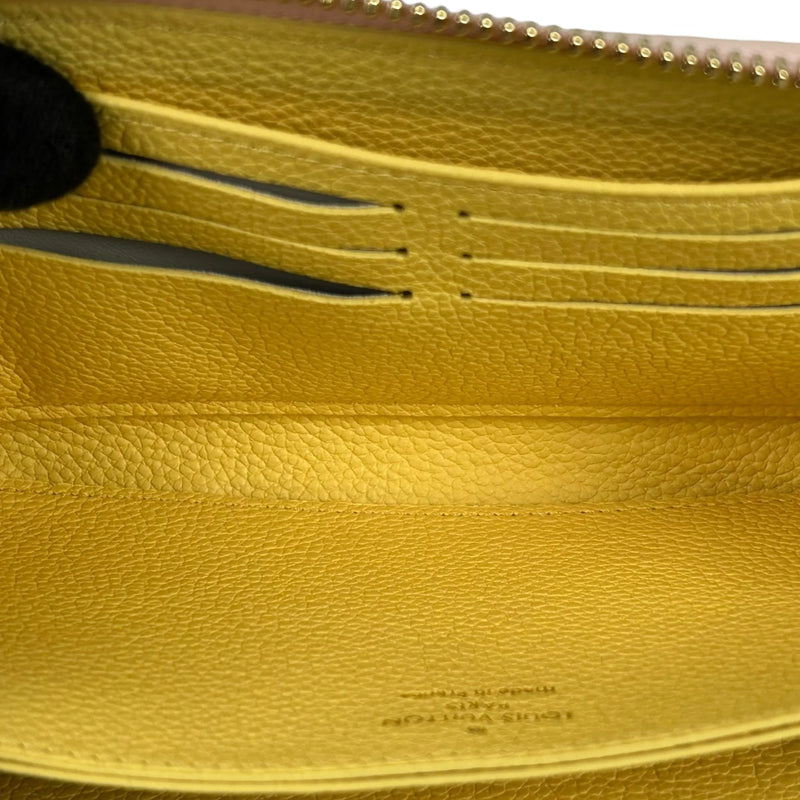 Louis Vuitton Monogram Empreinte Zippy Long Wallet - Pink
