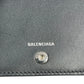 BALENCIAGA Paper Compact Wallet Crocodile - Black
