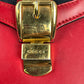 GUCCI Sylvie Chain Mini Hand Bag Shoulder Bag - Red