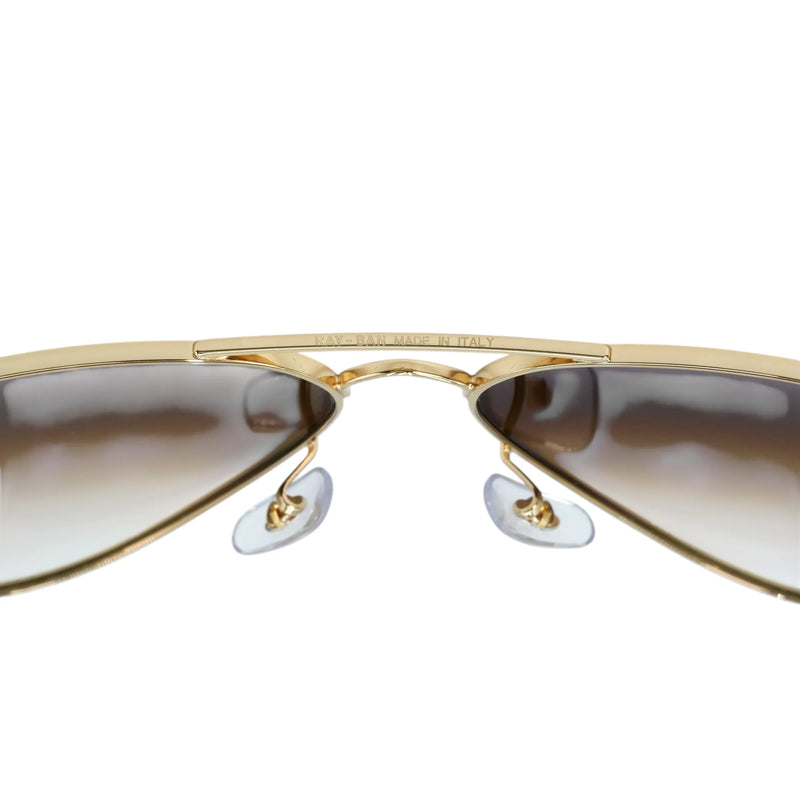 Ray-Ban Gold Frame Sunglasses - Brown - 34070