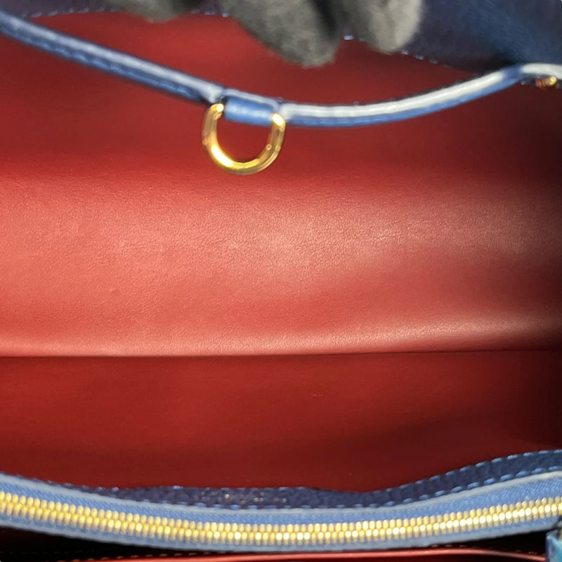Louis Vuitton Capucines MM Taurillon Leather Hand Bag - Navy Blue