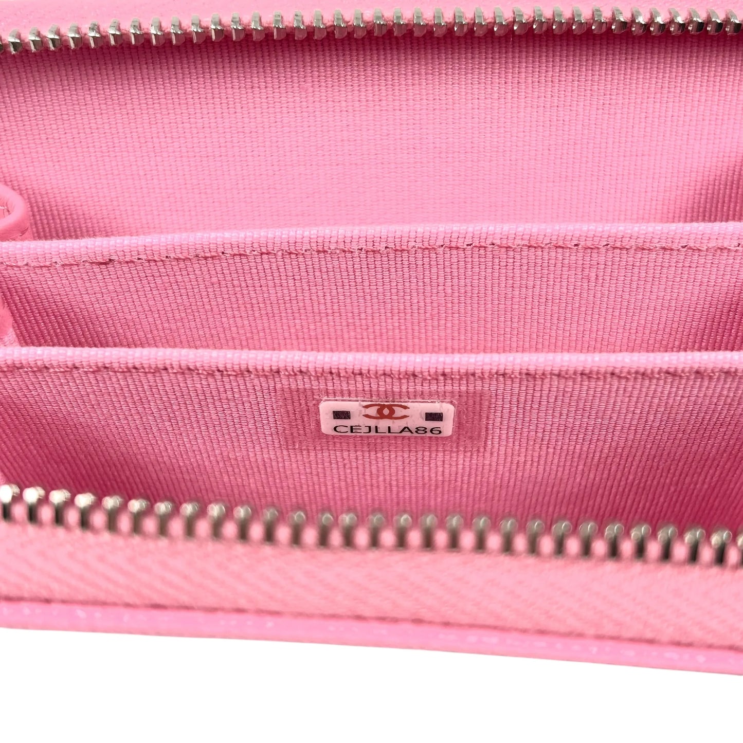 CHANEL Boy Chanel Zippy Coin Case Compact Wallet - Pink