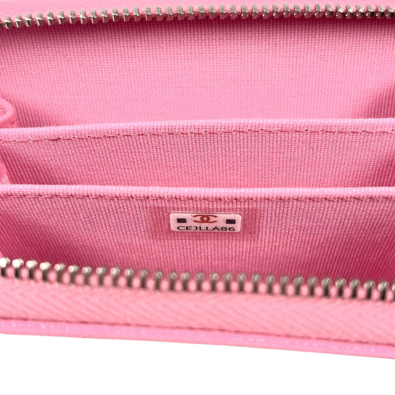 CHANEL Boy Chanel Zippy Coin Case Compact Wallet - Pink