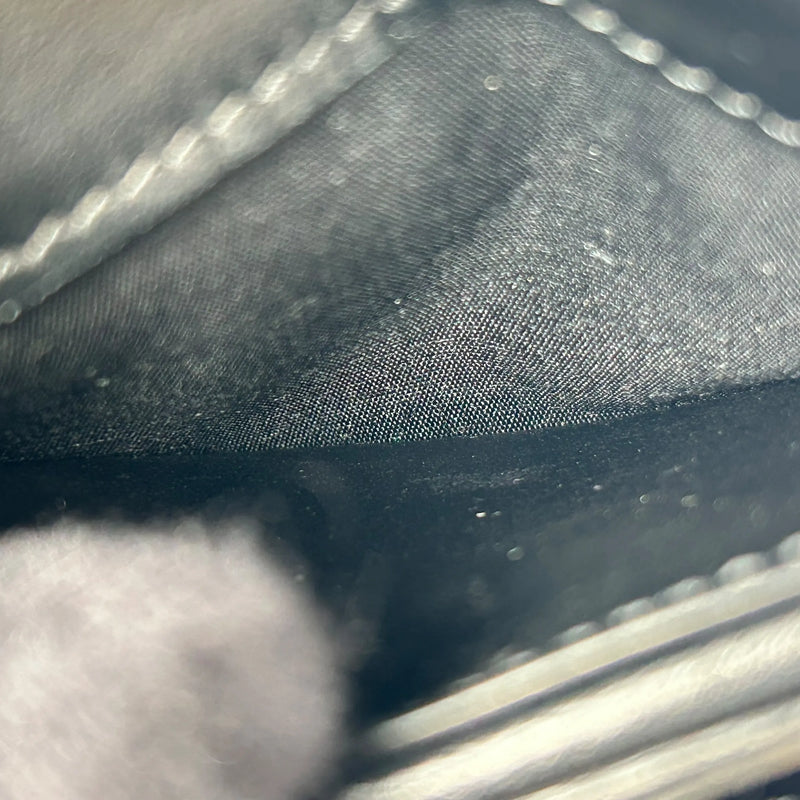 CELINE Triomphe Calfskin Compact Wallet - Black 