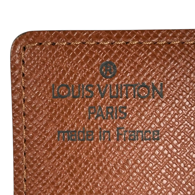 LOUIS VUITTON Porte Carte Credit Pression Monogram Canvas Card Case - Dark Brown 