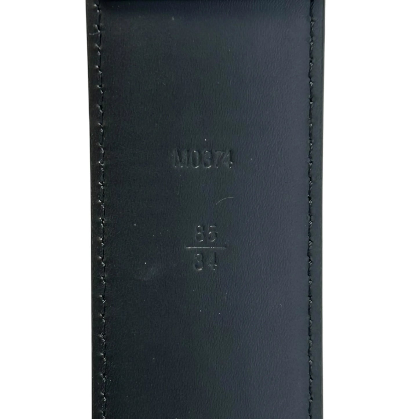 LOUIS VUITTON Damier Graphite Belt - Black