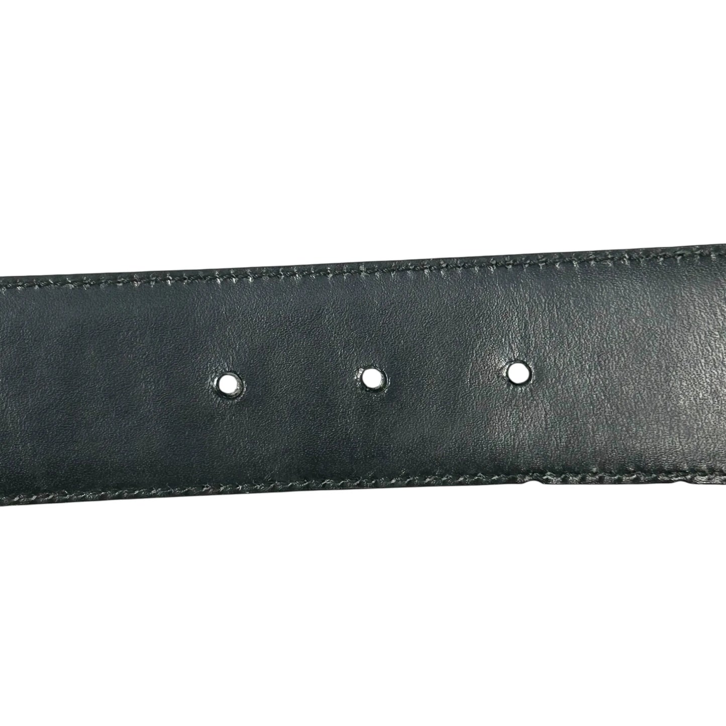 GUCCI Guccissima GG Logo Leather Belt - Black 