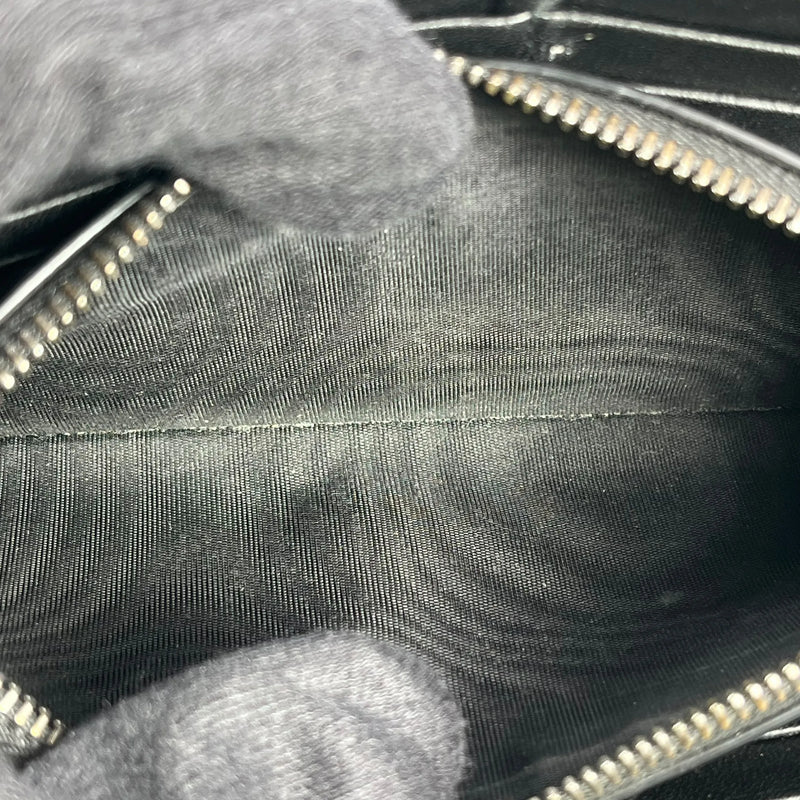 BOTTEGA VENETA Intrecciato Leather Long Wallet - Black 