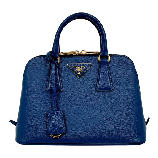 PRADA Saffiano Promenade 2way Bag Blue