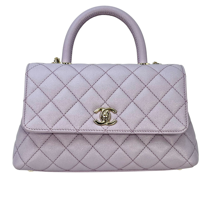 CHANEL Matelasse Coco Handle Chain Shoulder Bag