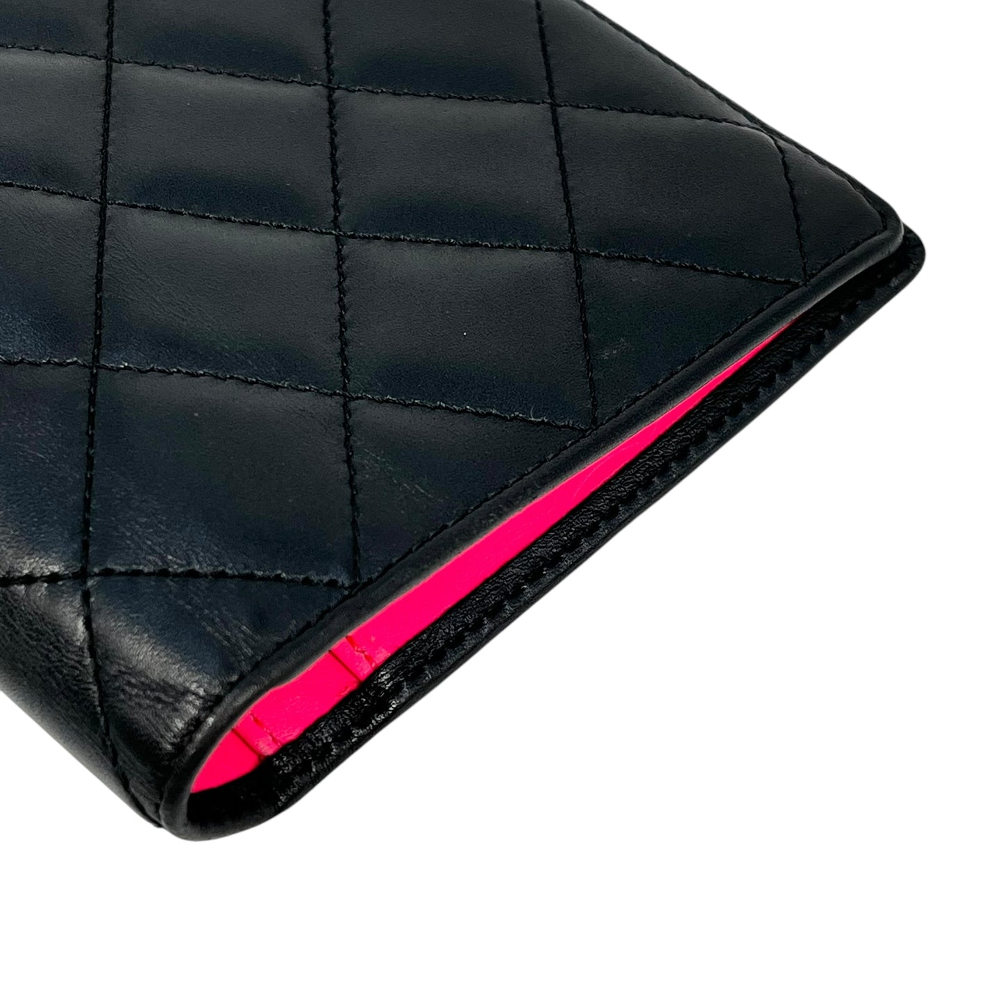 CHANEL Cambon Line Bi-fold long wallet