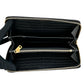 Saint Laurent YSL logo leather Round zip wallet