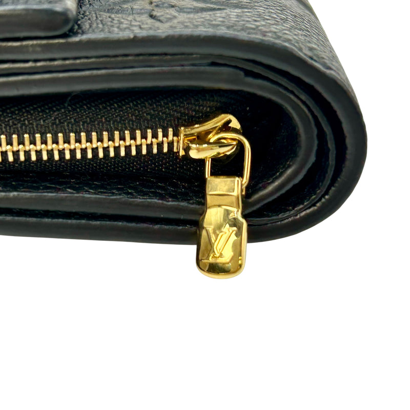 Louis Vuitton Monogram Empreinte Portefeuille Metis Conpact Wallet - Noir