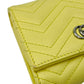 GUCCI GG Marmont Leather Compact Wallet - Yellow