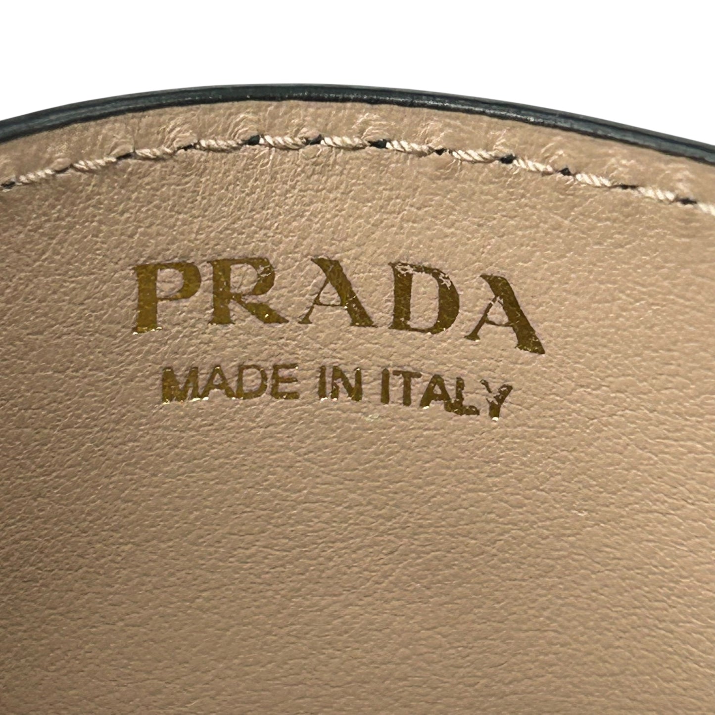 PRADA Saffiano Card Case - Pink × Black