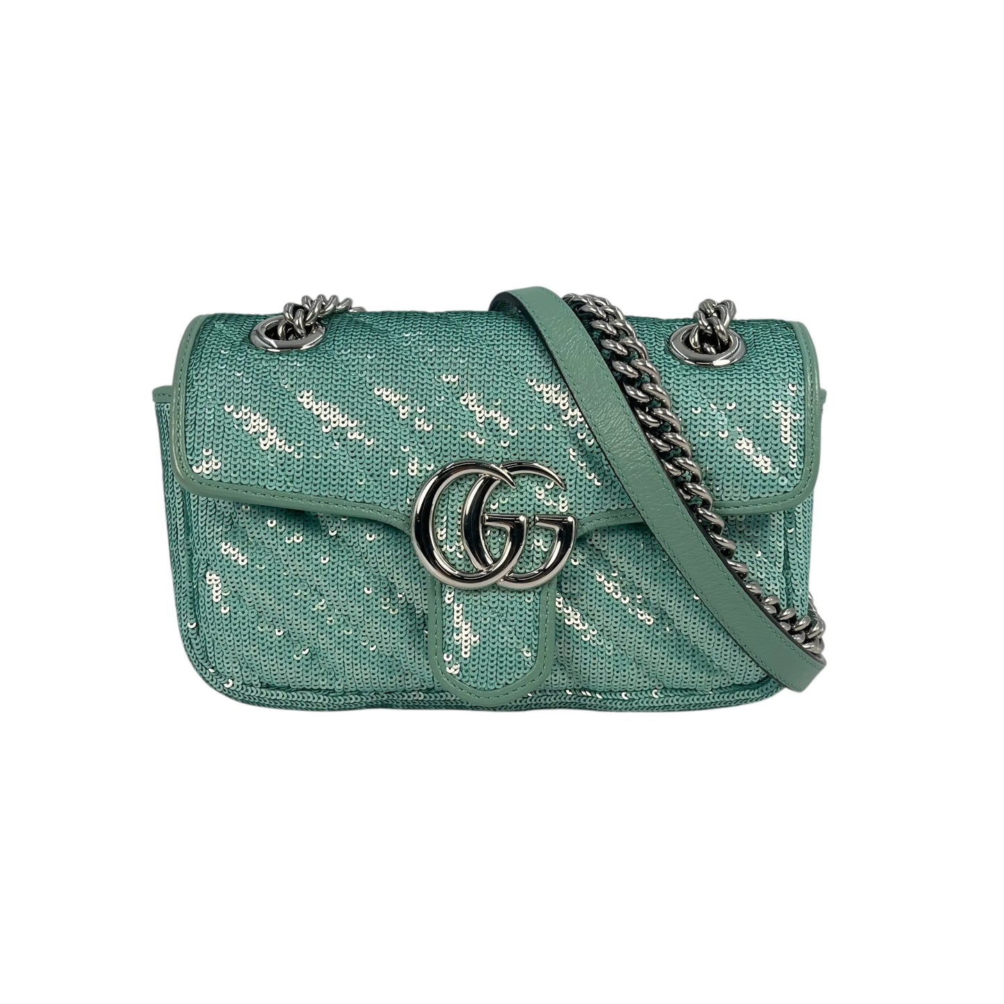 GUCCI GG Marmont Sequinned Shoulder Bag