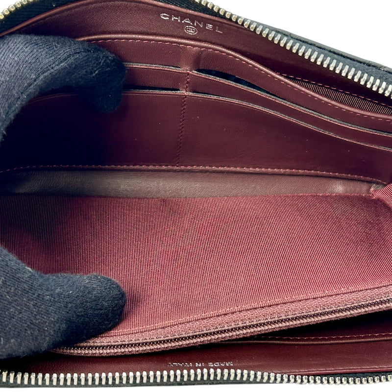 CHANEL Cambon Line Long Wallet - Black