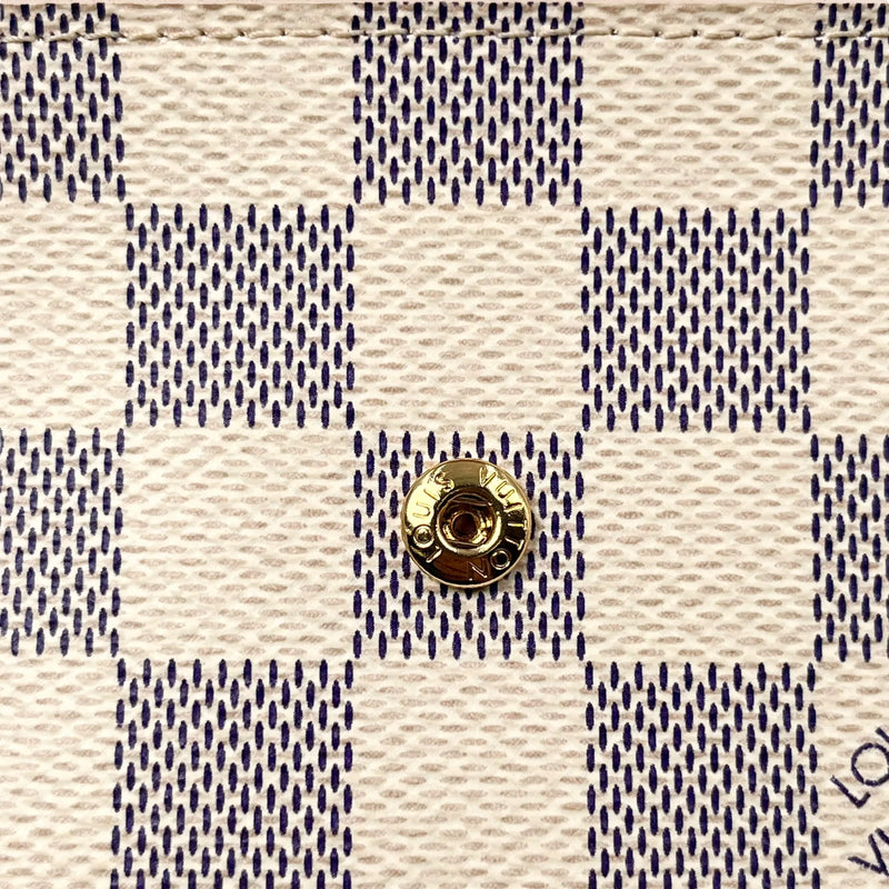 Louis Vuitton Damier Portefeuille VIctorine Compact Wallet - White