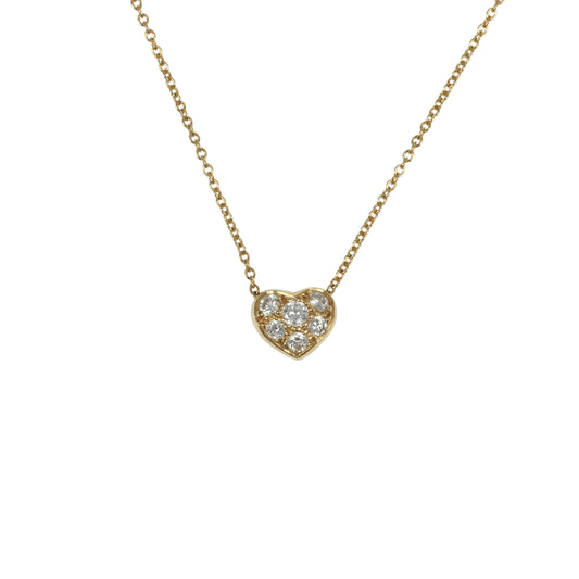 Tiffany Pave Diamond Heart Necklace