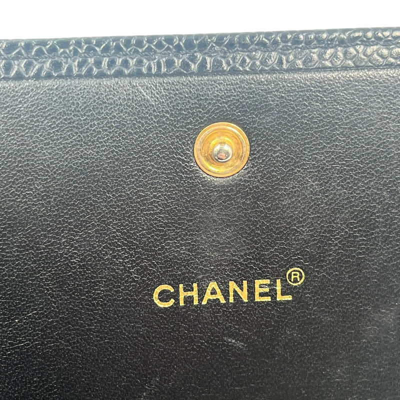 CHANEL Coco Mark Compact Wallet - Black