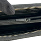 GUCCI Microguccissima Round Zip Long Wallet - Black