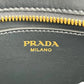 PRADA Esplanade Saffiano Leather Shoulder Bag - Black