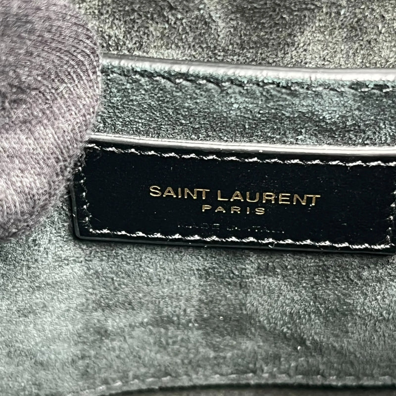 Saint Laurent Quilted Leather Hand Bag One Shoulder Bag - Black