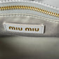 Miu Miu Materasse Nappa Leather Hand Bag - Gray