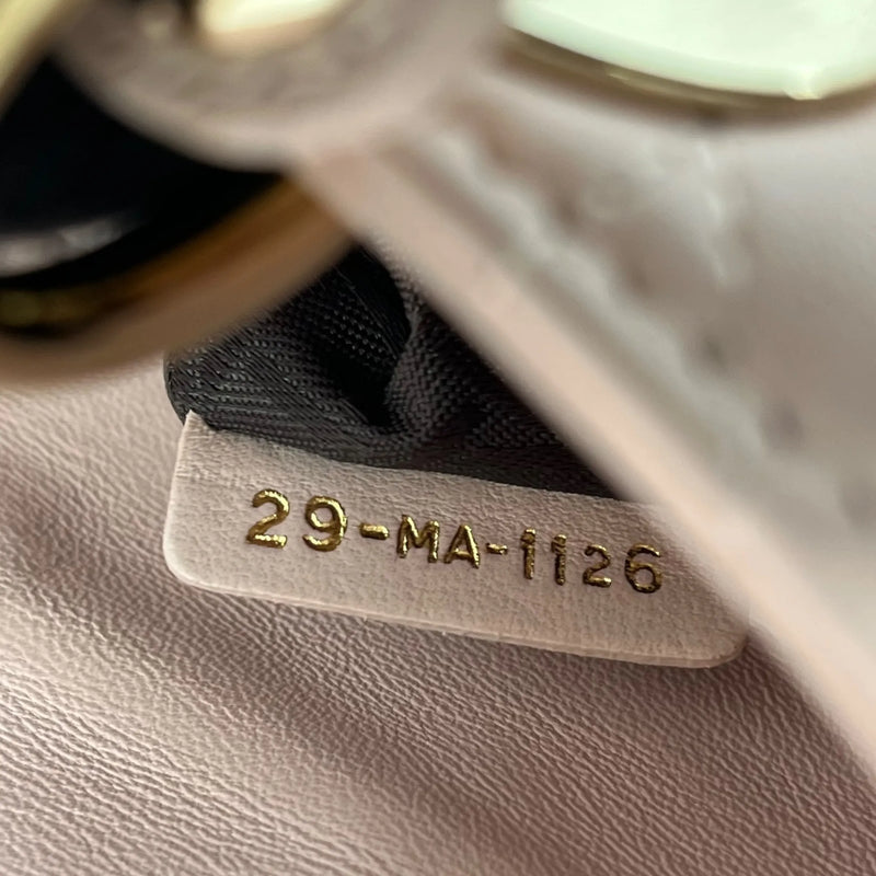 Dior Small Lady Dior My ABCDior Leather Hand Bag - Pink