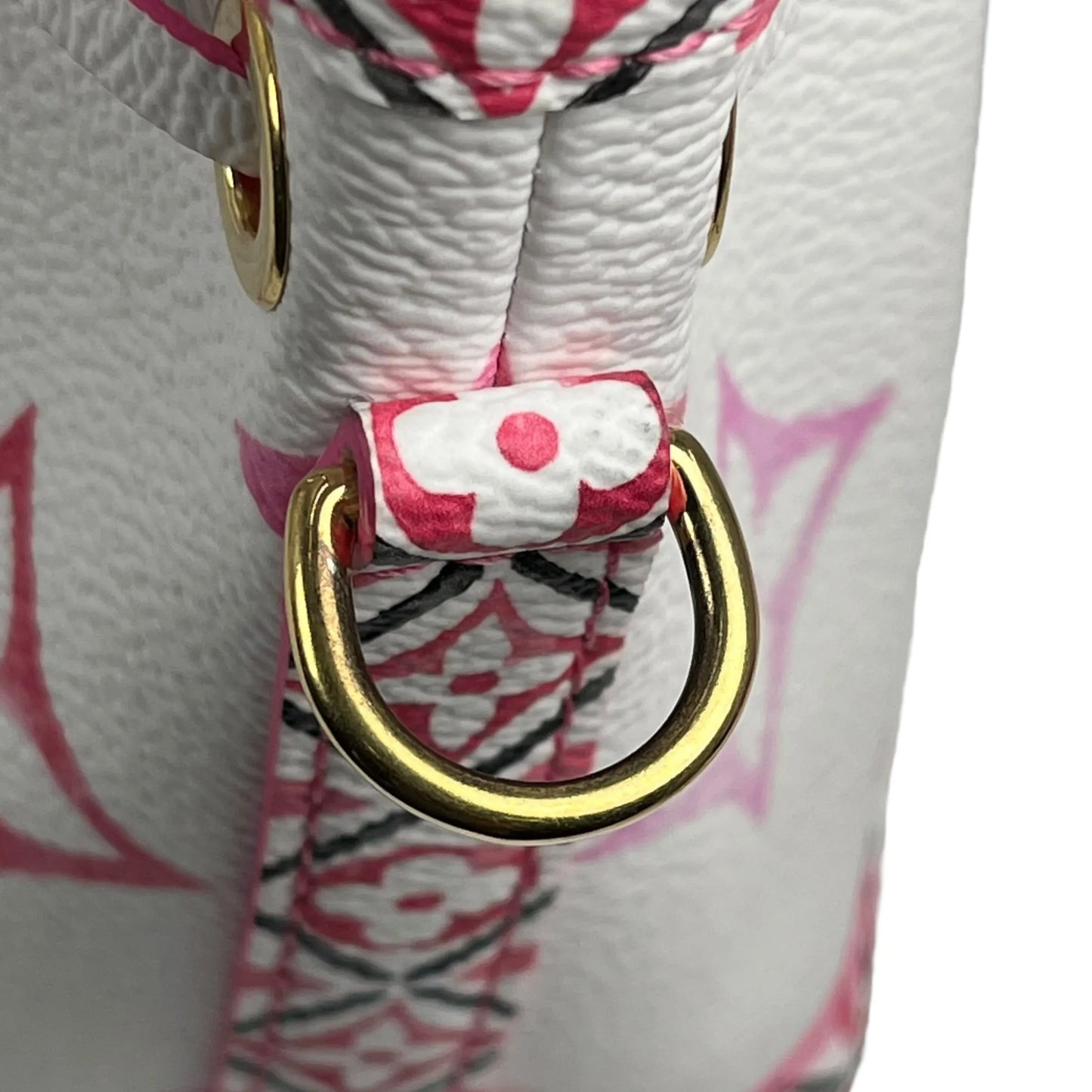Louis Vuitton Monogram Nano Noe By The Pool Bucket Bag - Pink×White