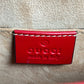 GUCCI Sylvie Chain Mini Hand Bag Shoulder Bag - Red
