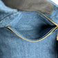 PRADA Canapa Denim Tote Bag Hand Bag - Blue