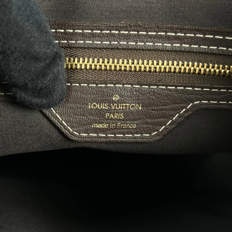 Louis Vuitton Monogram Mini Lin Bucket Bag Hand Bag - Darkbrown