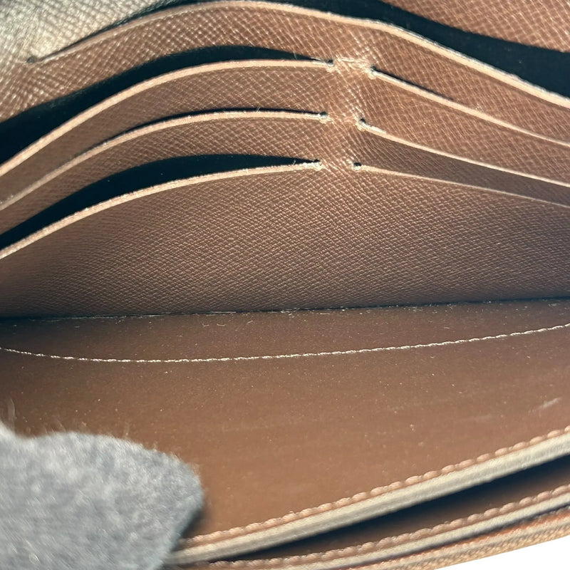 Louis Vuitton Damier Portefeuille Accordion Long Wallet - Brown