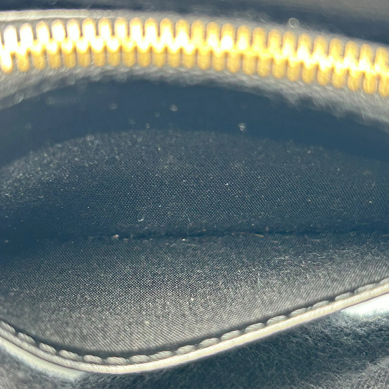 CELINE Compact Wallet With Coin Triomphe In Shiny Calfskin - Black