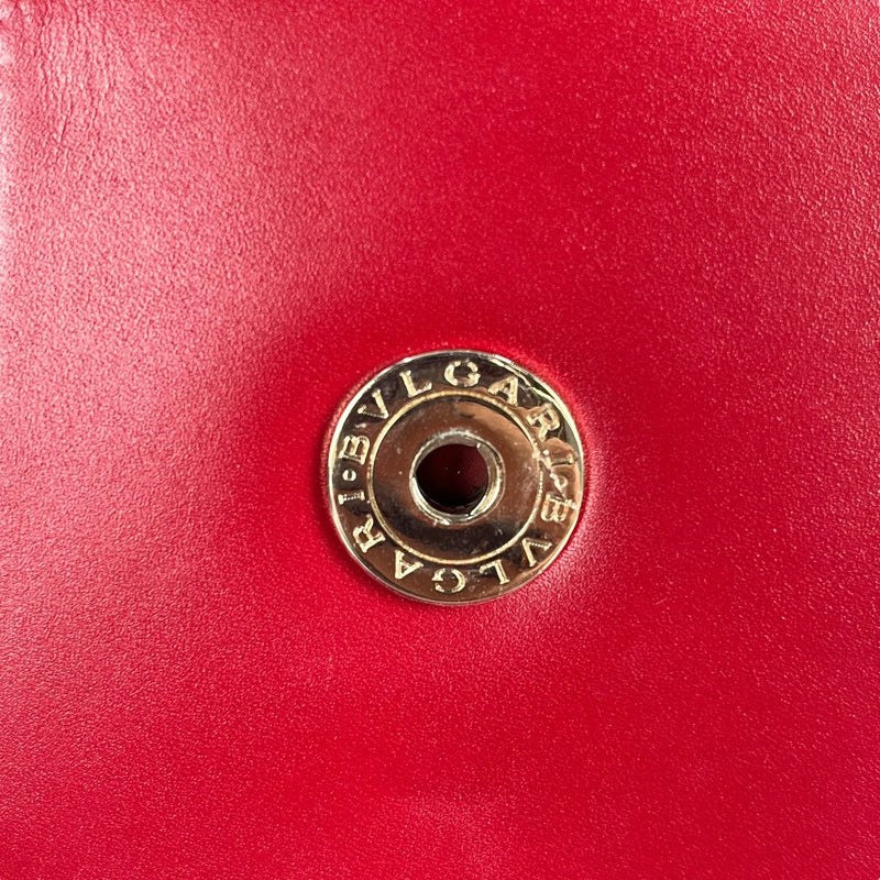 BVLGARI Serpenti Forever Crossbody Bag Chain Shouder Bag - Red