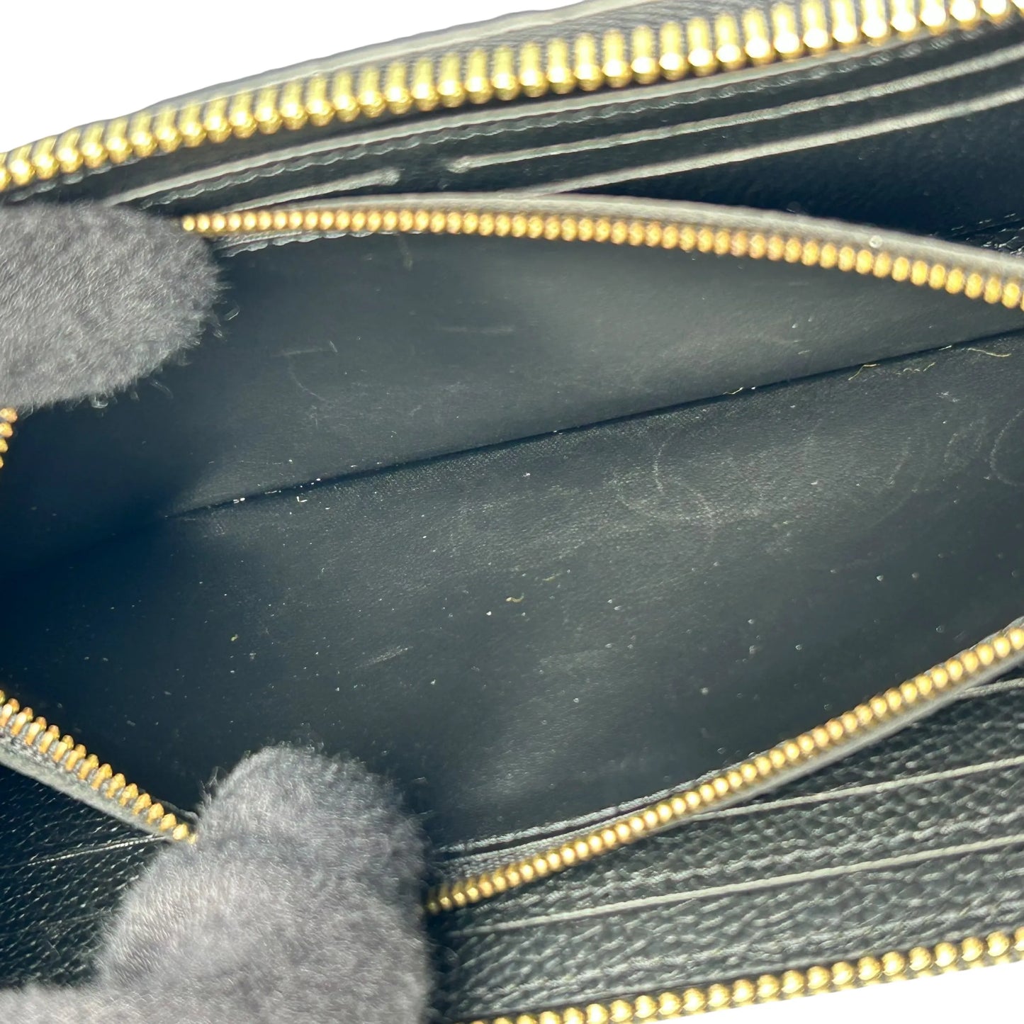 LOUIS VUITTON Portefeuille Monogram Empreinte Long Wallet - Black 