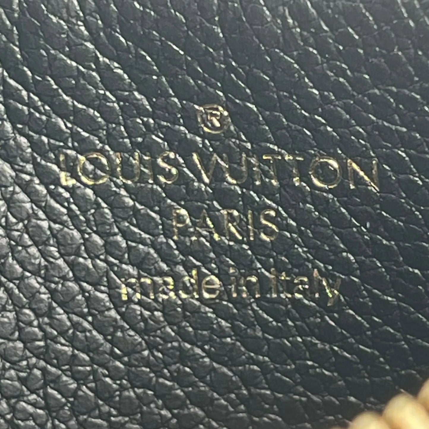 LOUIS VUITTON Porte Carte Monogram Empreinte Coin Case and Card Case - Black 