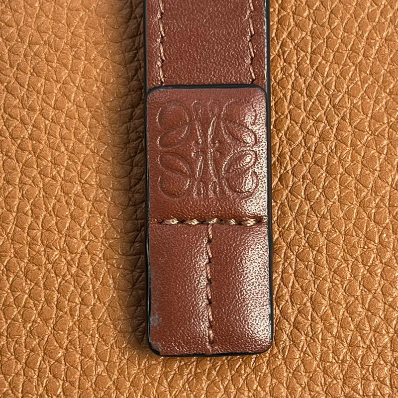 Loewe Calfskin Vertical Compact Wallet - Brown 