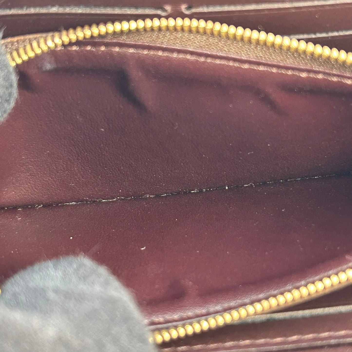 LOUIS VUITTON Portefeuille Miroir Bicolor Vernis Long Wallet - Darkbrown × Red