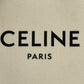 CELINE Mini Vertical Cabas Canvas Hand Bag Shoulder Bag - White