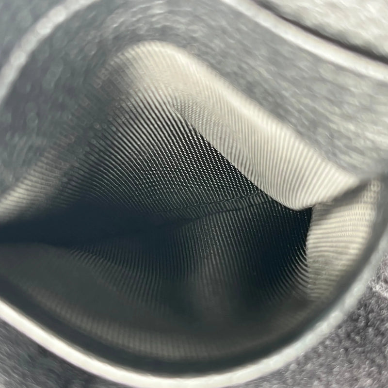 SAINT LAURENT Leather Card Case - Black 