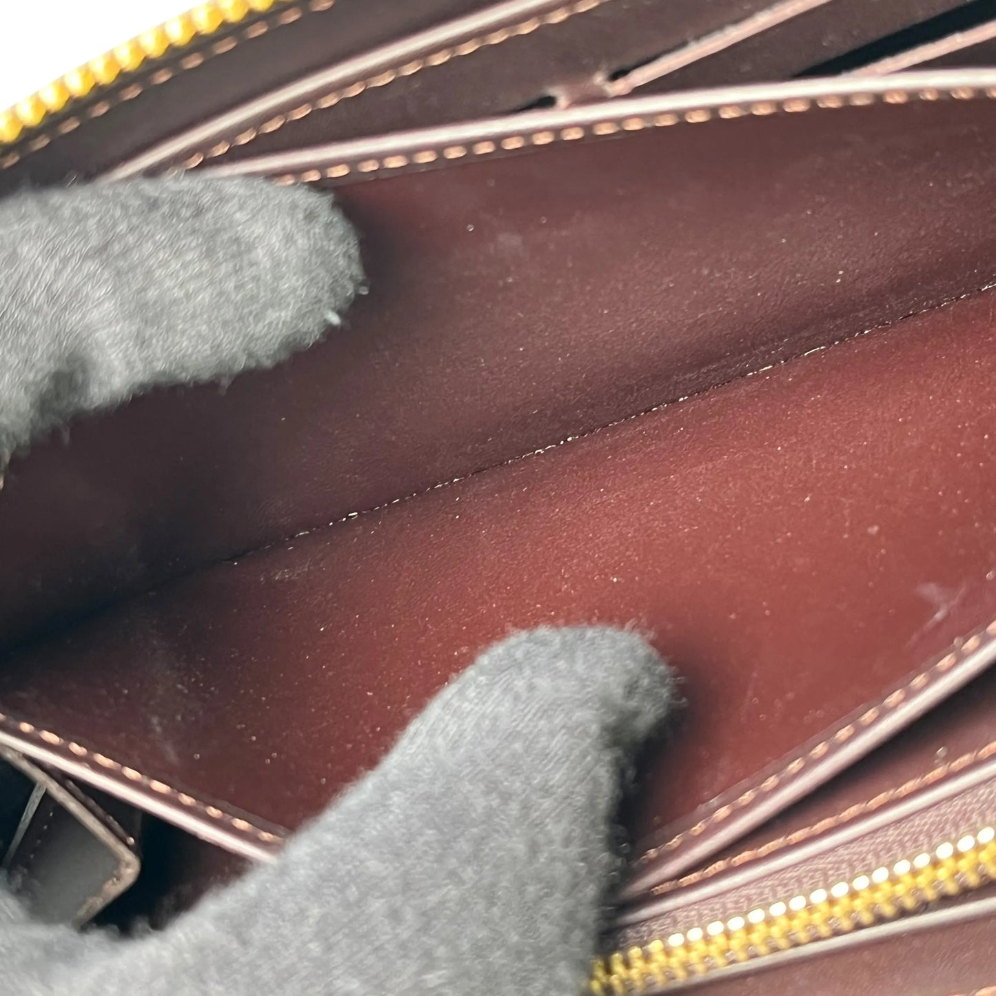 LOUIS VUITTON Monogram Vernis Zippy Wallet Long Wallet - Dark Brown 