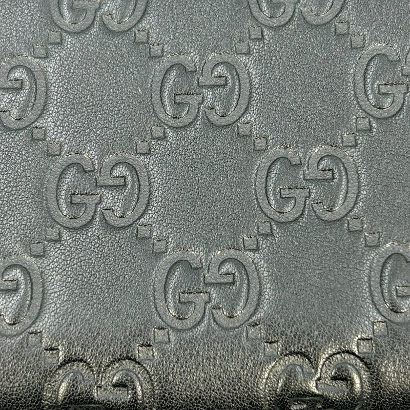 GUCCI グッチシマ GGパターン レザー コインケース - ブラック