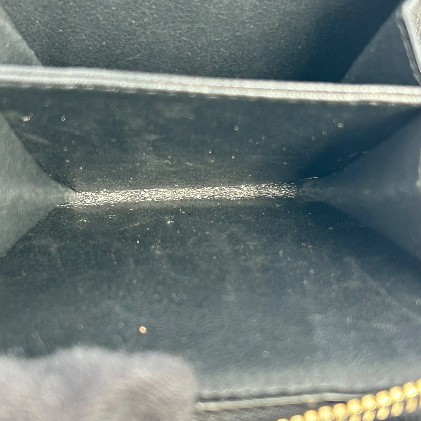 SAINT LAURENT カサンドラ ラウンドジップ レザー コンパクトウォレット - ブラック