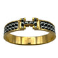 HERMES Clic H Enamel Bracelet Cheval Pixel PM