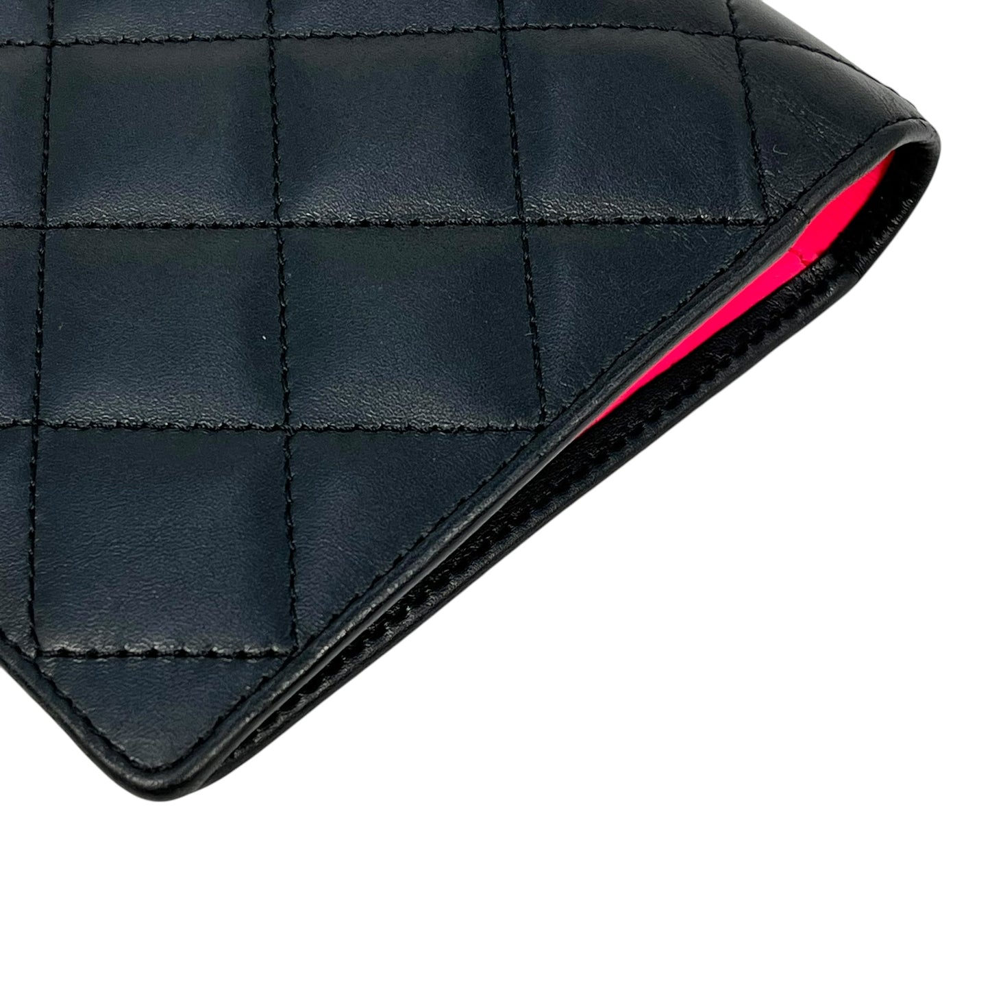 CHANEL Cambon Line Bi-fold long wallet